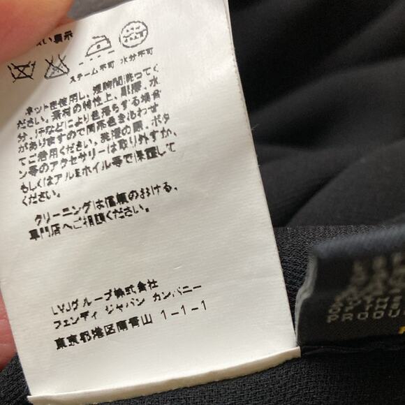 Fendi 100% silk Angel sleeve Batwing dress - Picture 14 of 14